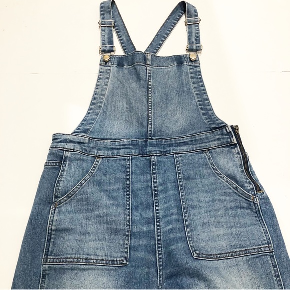 ‼️SOLD‼️Madewell Skinny Overall Raw Hem G1205 Large - Picture 2 of 9